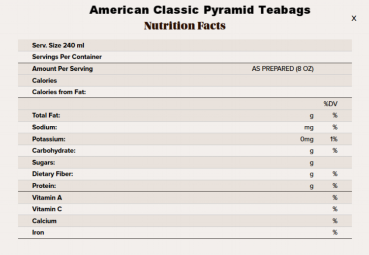 american classic pyramid tea nutritional info.png