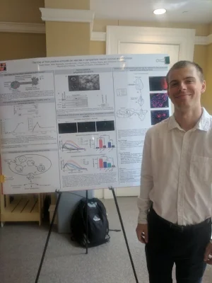 Kenny and his fabulous poster.