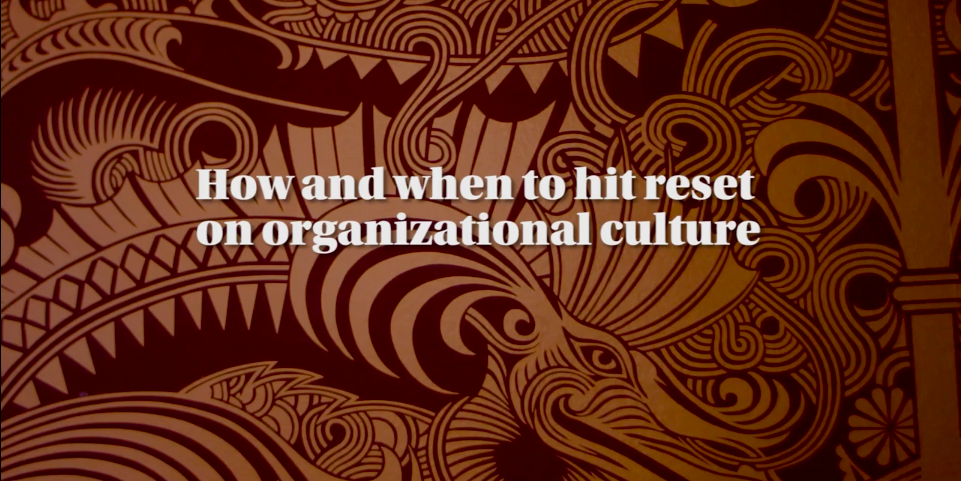 Cup of Jo: How and When to Hit Reset on Organizational Culture