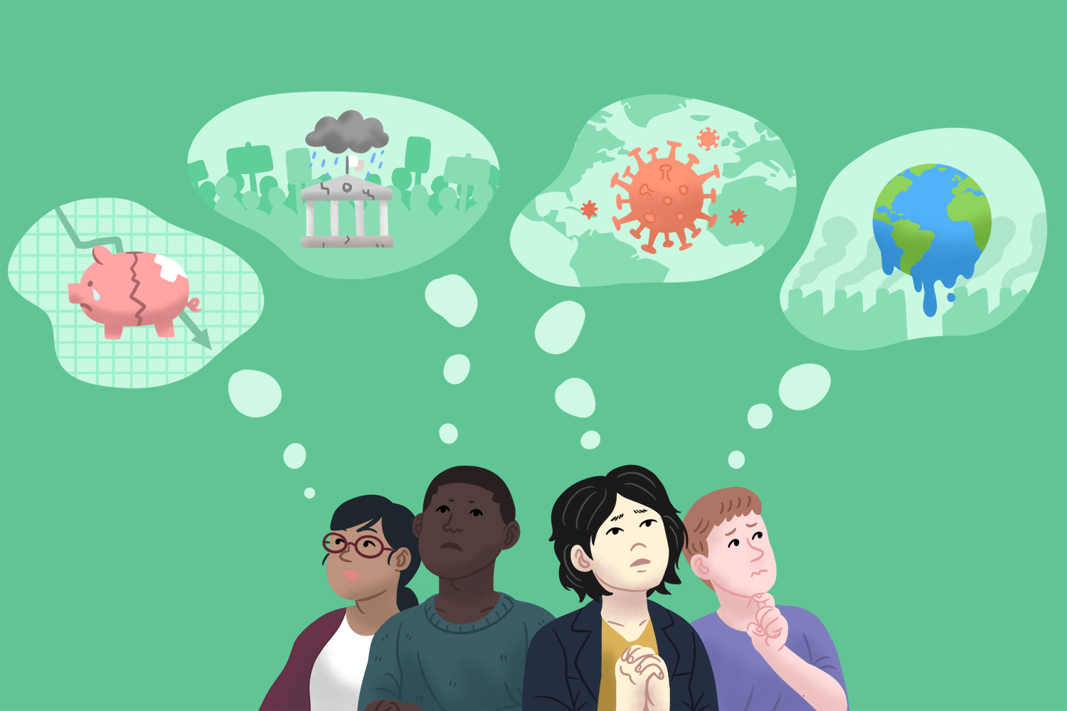 What Americans Are Worrying About Right Now, From the Silent Generation to Gen Z