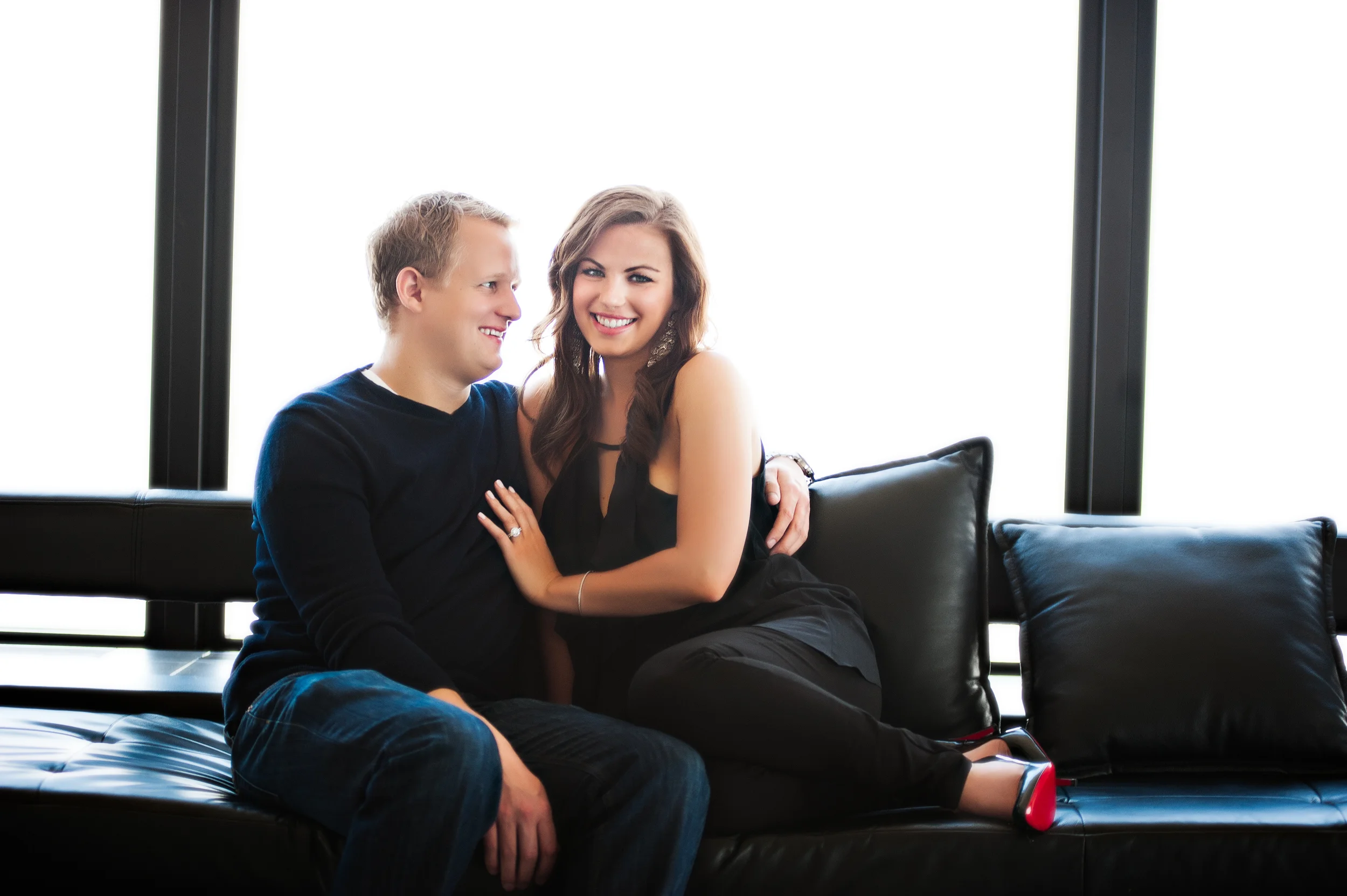 Willis Tower Engagement Session: Mallory + Tom