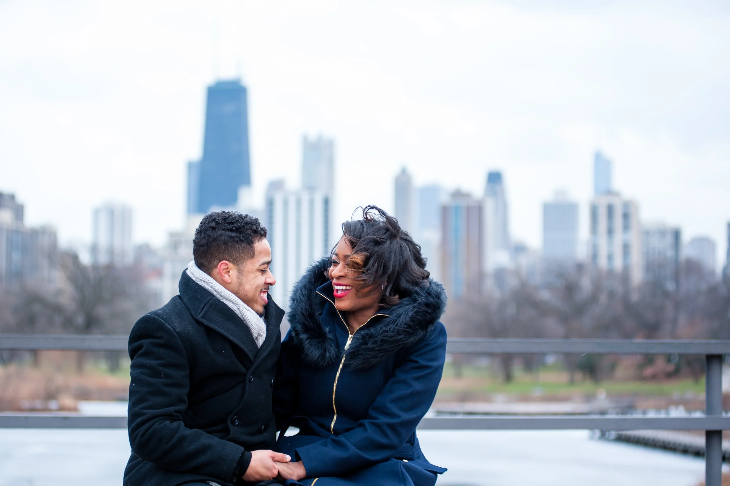 Lincoln Park Conservatory Engagement Session: Delisha + Robert