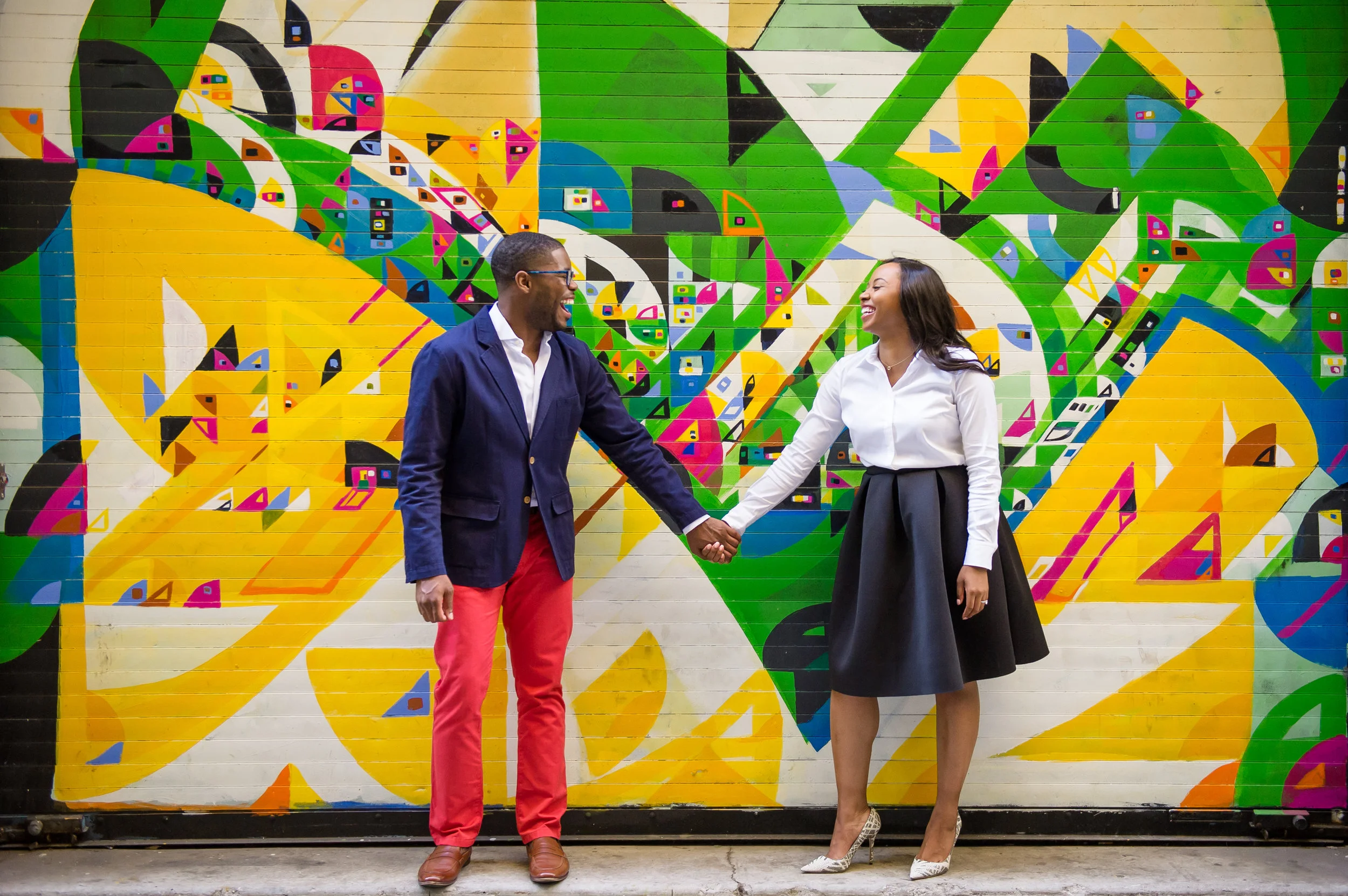 River North Engagment Session: Eman + Vincent