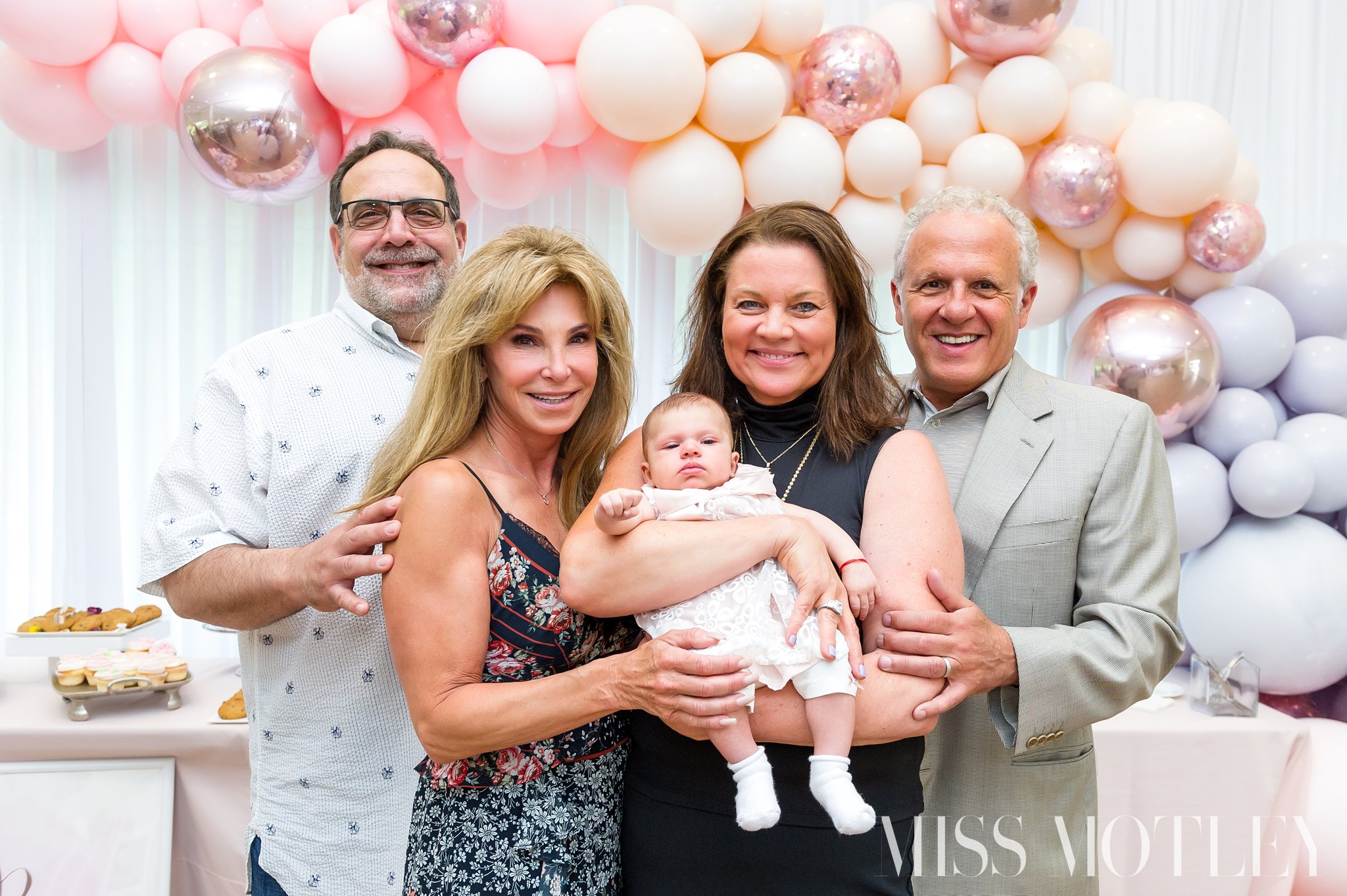  Siena with her grandparents, Ron &amp; Sandy Nisson and Sam &amp; Sue Segretto. They are all so very proud.   