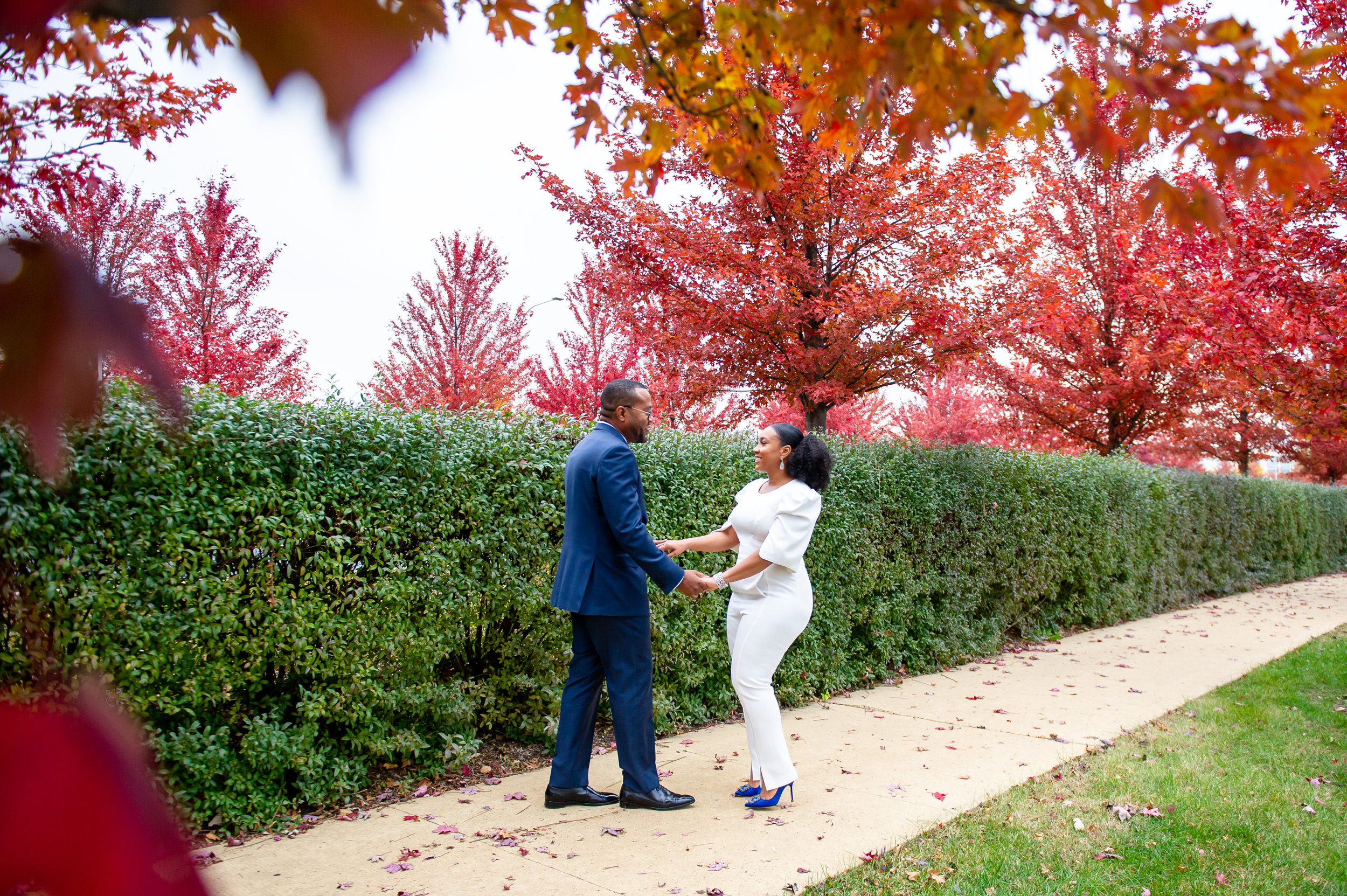 Glen Ellyn Private Wedding Ceremony: Aisha + Kendall