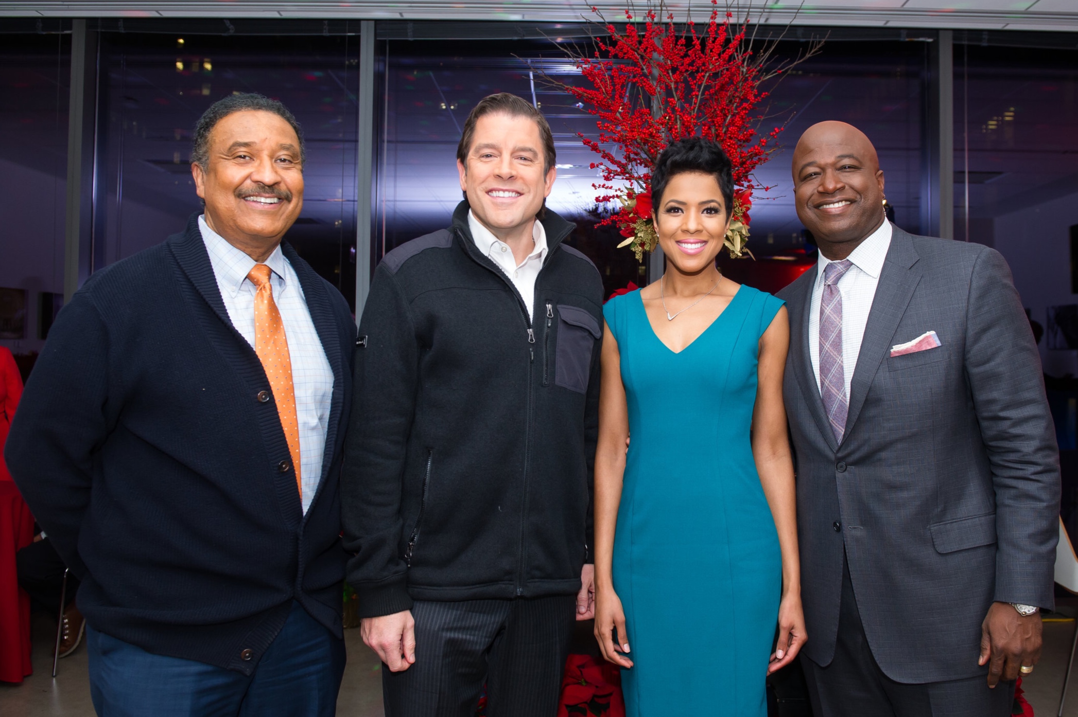  CBS News Anchors: Steve Baskerville, Rob Johnson, Irika Sargent, and Ryan Baker 