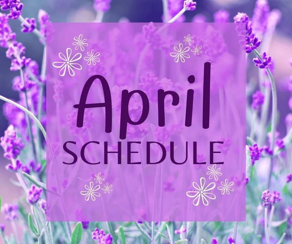 APRIL SCHEDULE