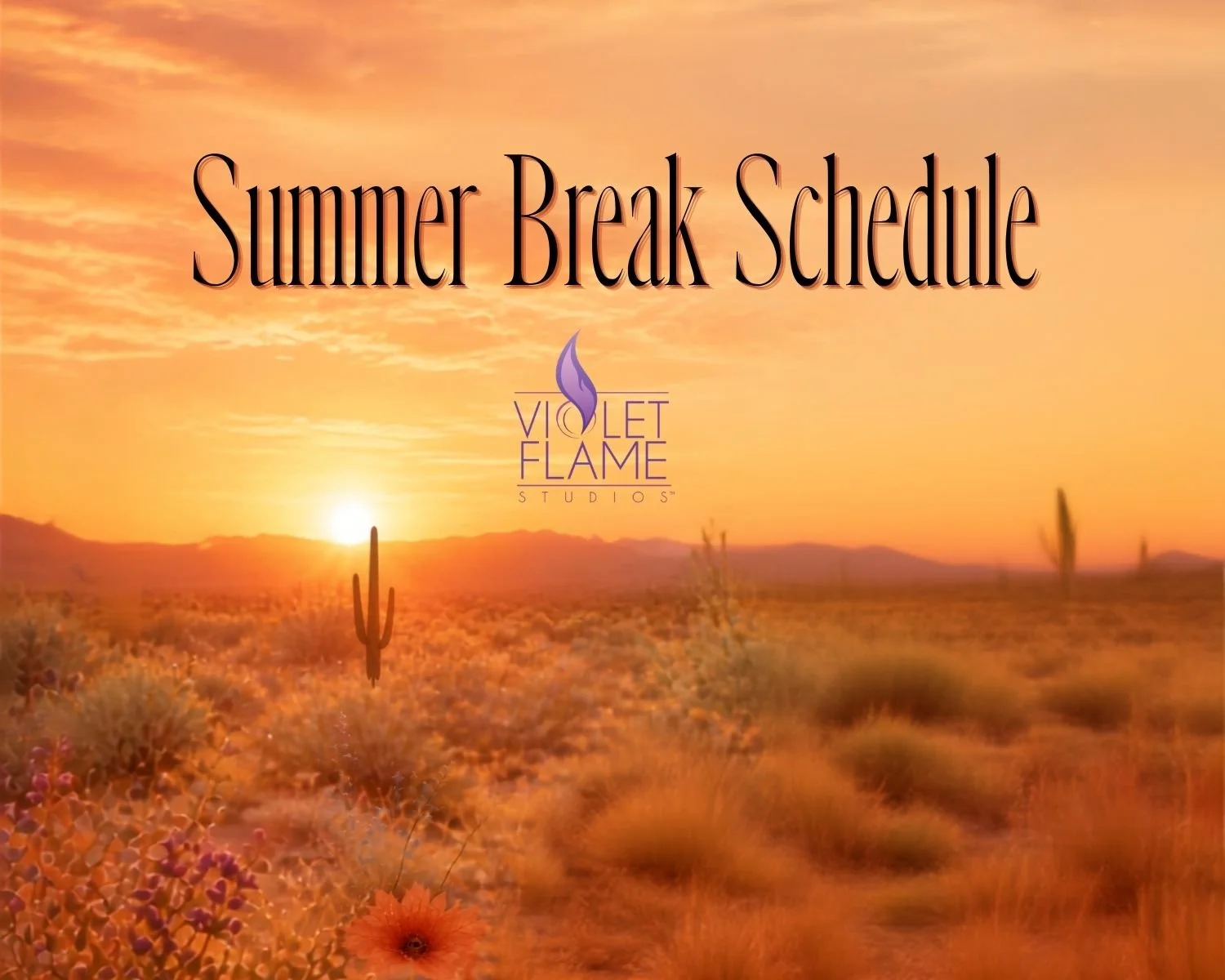 SUMMER BREAK SCHEDULE