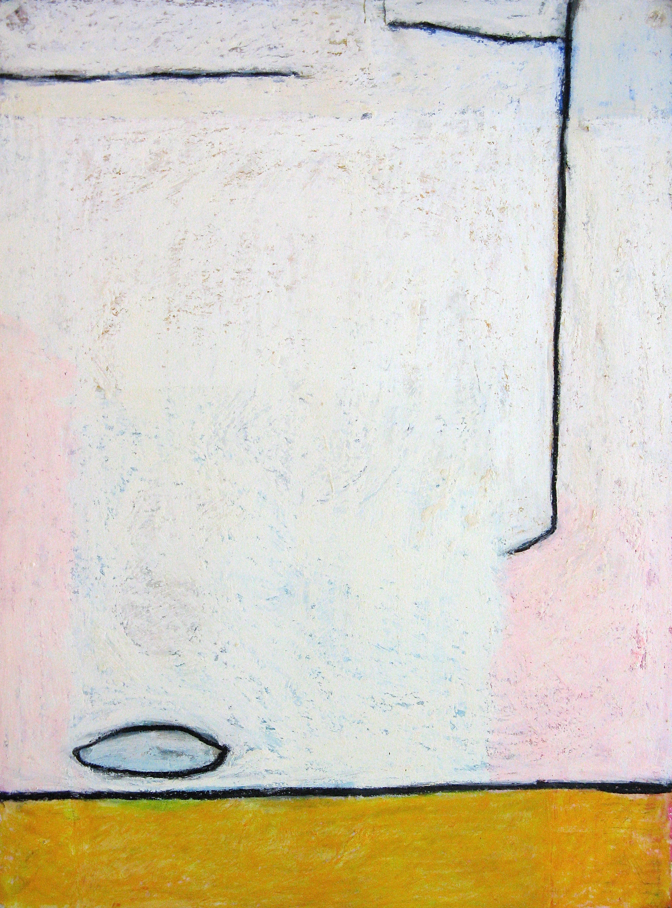 oil pastel and paint stick on paper