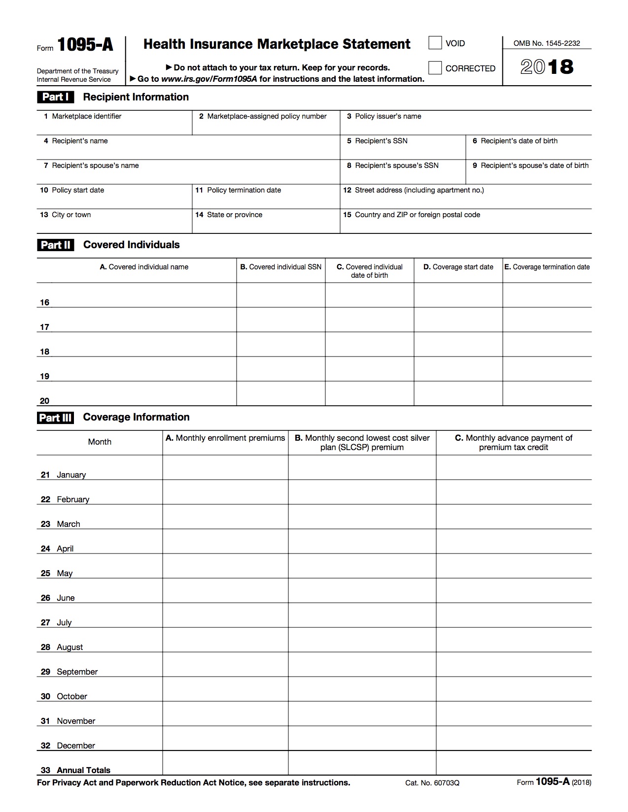How To Print My 1095 A Form