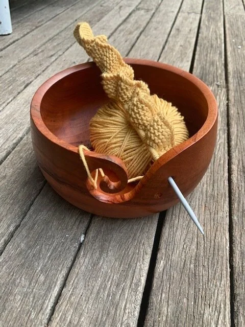 yarn bowl cedar with wool and needle.jpg