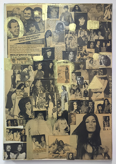  Tabboo! (Stephen Tashjian),&nbsp; 1970’s Cher , 2006,&nbsp;acrylic, collage on canvas,&nbsp;26 x 18 in 