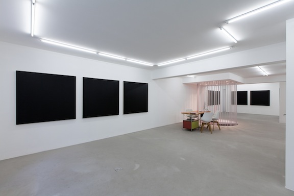  Installation view,  Olivier Mosset , STL, Luxembourg, 2014 