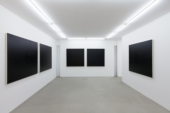  Installation view,  Olivier Mosset , STL, Luxembourg, 2014 