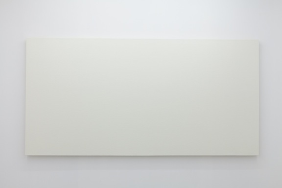  Olivier Mosset,&nbsp; Untitled , 2010,&nbsp;polyurethane on canvas,&nbsp;48 x 96 in 