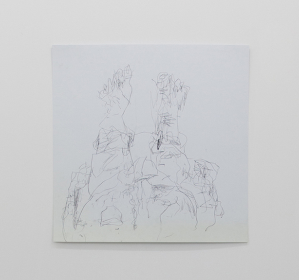  Ross Simonini,&nbsp; Podiatric Mirror Drawing , 2013, pencil on paper, 24 x 24 in 
