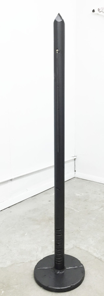  Matthew Langan Peck,&nbsp; Untitled , 2015,&nbsp;wood, acrylic metal hardware,&nbsp;50 x 10 x 10 in 