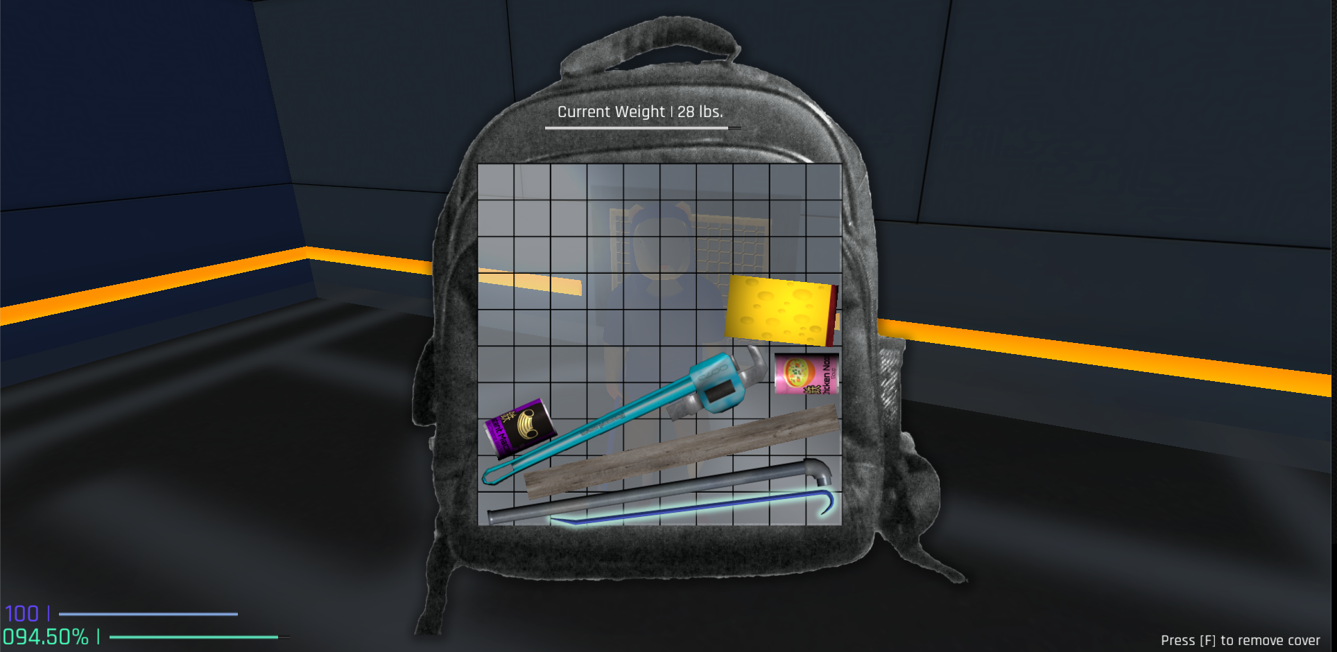 At the end of the semester, we ended up with what I believe was a good proof of concept, even if it's not easy to call a full "game". It demonstrated the core mechanics I had invisioned as discreet, seperate challenges in 4 different rooms, demonstrating stealth gameplay, platforming, and puzzle solving using items. I worked with a very talented and dedicated team of individuals on this project. I acted as the lead designer, making most of the major design decisions, as well as handling level design, 3D modeling for the enviornments as well as the items found in game, and some of the 2D UI elements. I also programmed Ratboy himself, and his core functionality. Laurence Jamil was the lead programmer on the project, as he was by far the most experienced programmer in the group, and probably one of the most talented programmers I've ever met. He was the mastermind behind the inventory system pictured above, as well as handing some of the more advanced programming on the back end, such as saving the game, and preserving world state in each room, so that items that were dropped would remain where they were supposed to. When it came to programming, he was (and is) the man to talk to. Joe Rines worked on the enemy programming of the game. He worked hard trying to find a solution that would be able to handle what I thought would be nessessary. In the end, the system was somewhat incomplete, but I fault myself for this, as I perhaps overestimated what kind of challenge AI would be given the amount of time we had. But Joe gave it a heroic effort, and he is the hardest working man in PA game design. Mitch Schlad did the original concept art for Ratboy and the enemies, and also drew a few level concepts that inspired some of the levels in the game. He also 3D modeled all of the characters, including Ratboy. I gave him a really scatterbrained description of what I had in mind for a character, and he absolutely nailed it.