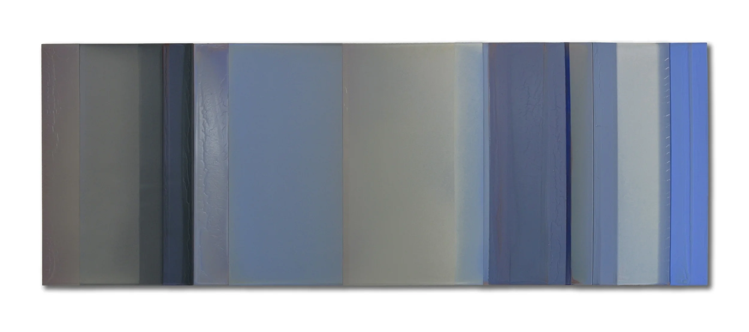 Blue No.2 23"x 67" polymer on panel 2014