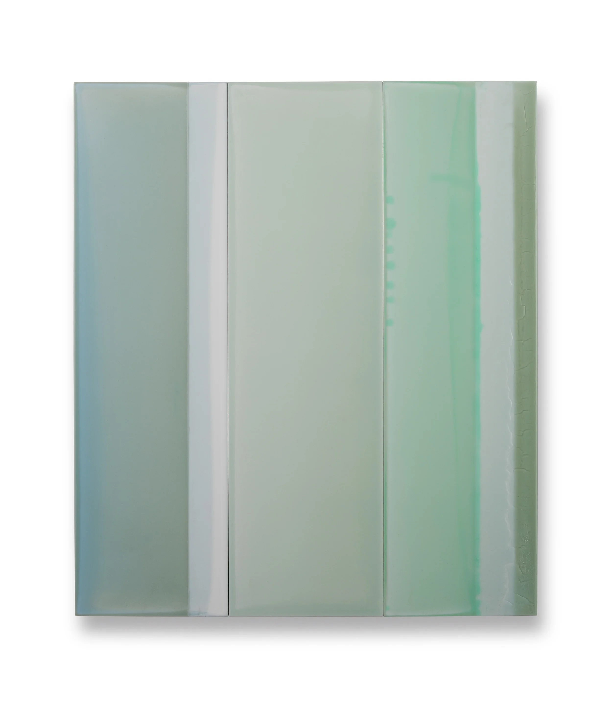 Thirds No.1, 19"x 16.5", polymer on panel, 2015