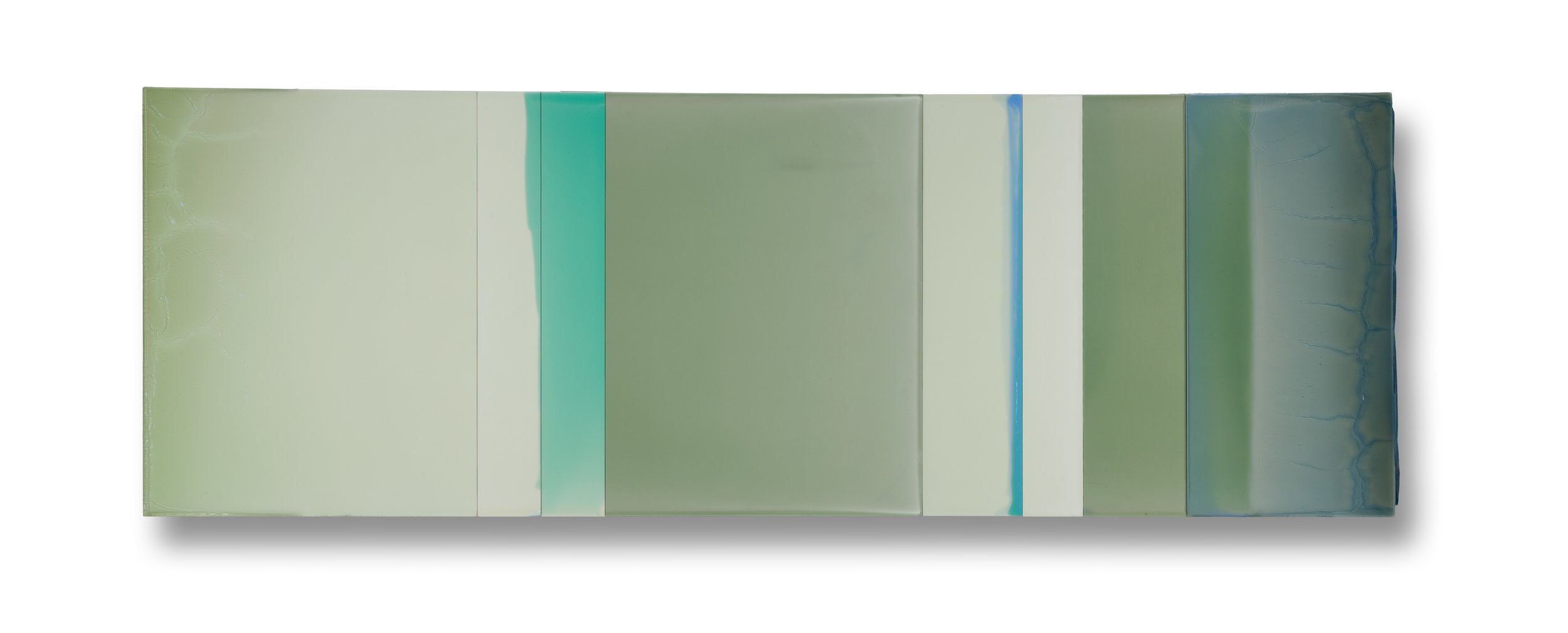   Interlude  18"x 58" polymer on panel 2015 