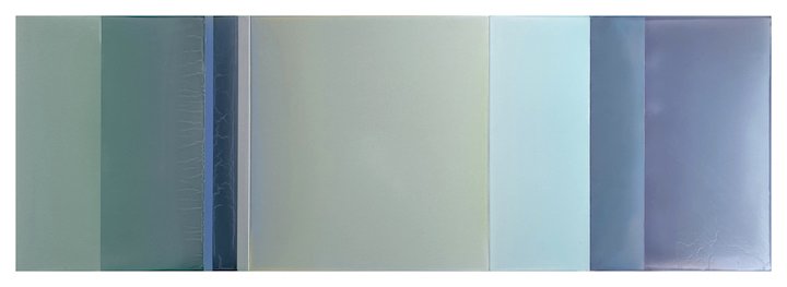   They were equals  72” x 24” tinted polymer on Dibond panel 2019 