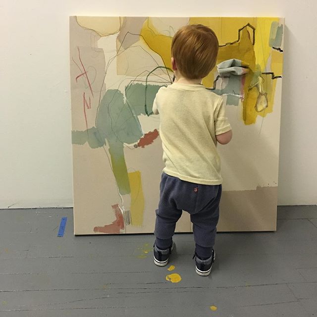 This turned into a #collaboration today. #wip #makeartnotwar #yohoartists #yohostudios #tinyartist