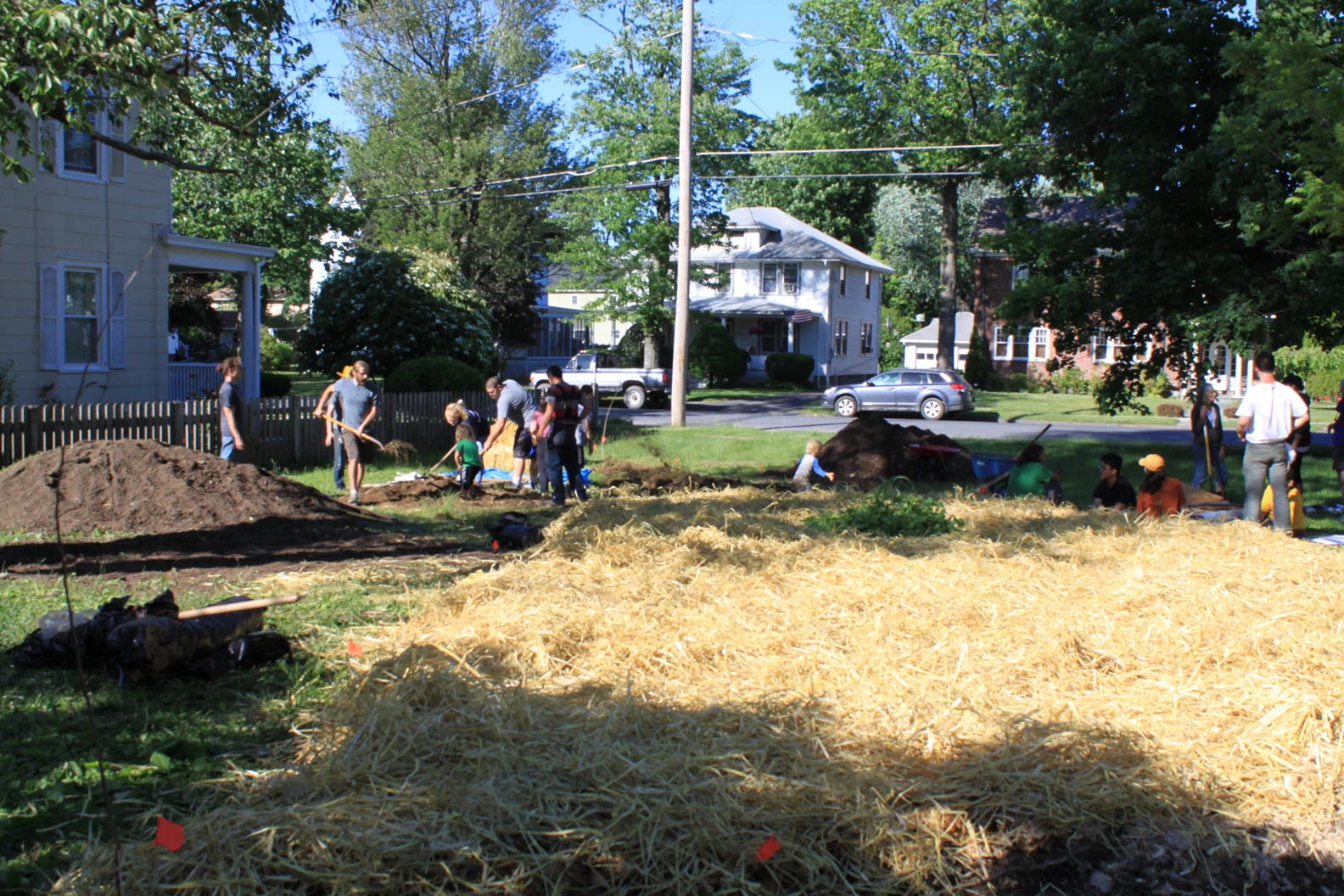 The final layer of straw.