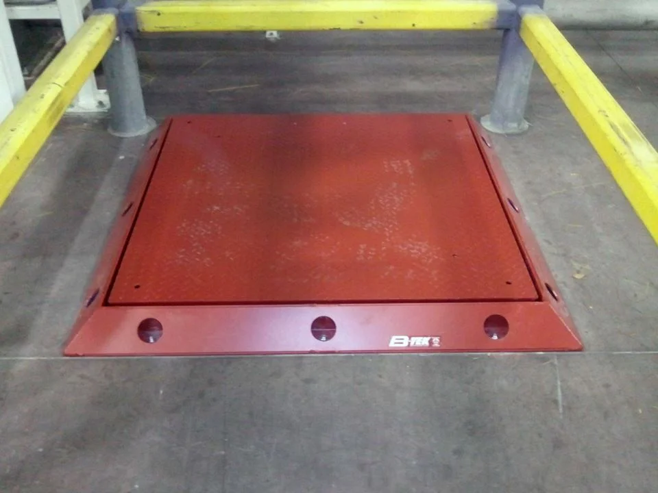 B-Tek Clydesdale Floor Scale overhead view