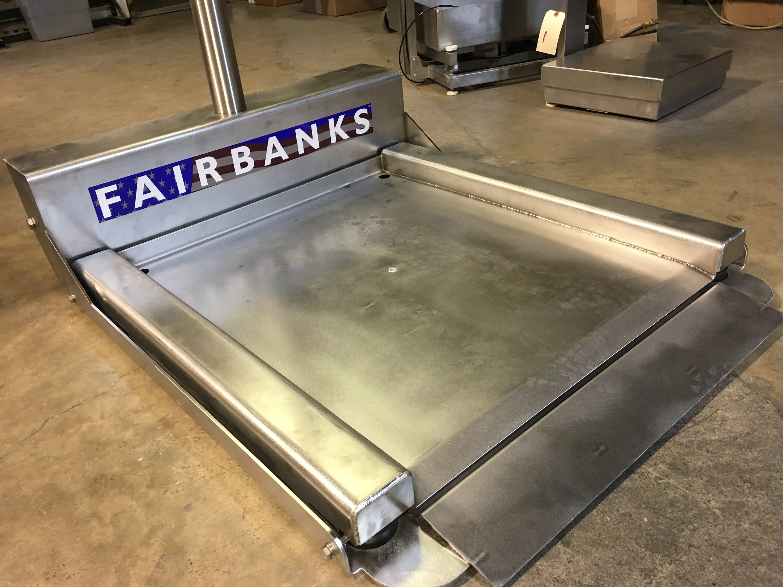Fairbanks Stainless Steel Drum Scale side view