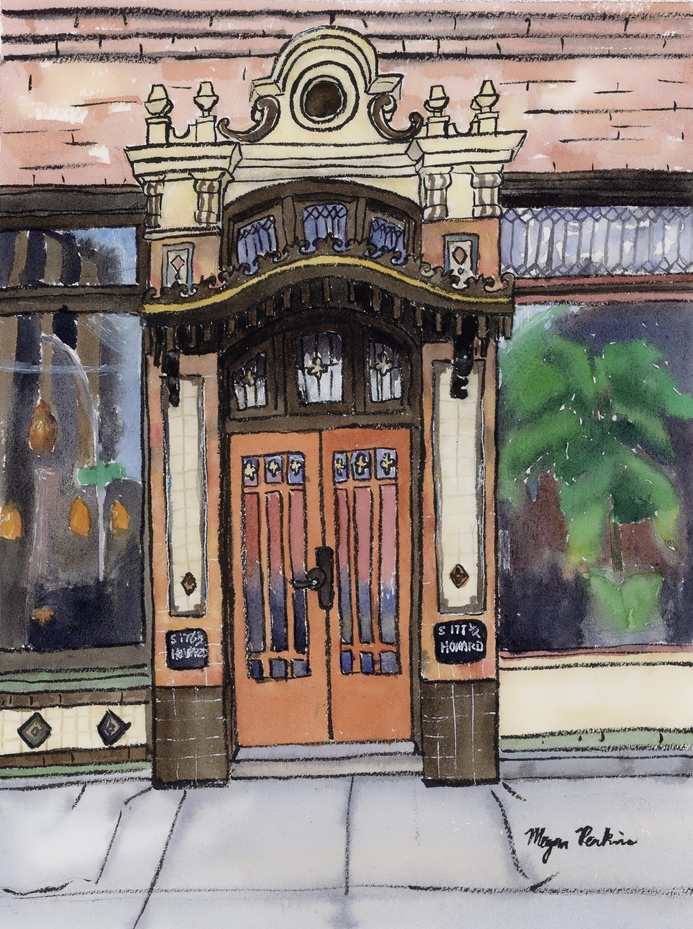 I see this door every time I head down 2nd Ave to go to the galleries on Adams St and I just love how ornate it is. I’d love to know the history of this building. I know it is part of a historic district but not much else. Also the address is S 178 1/2 Howard St! 1/2! I do love a good address.