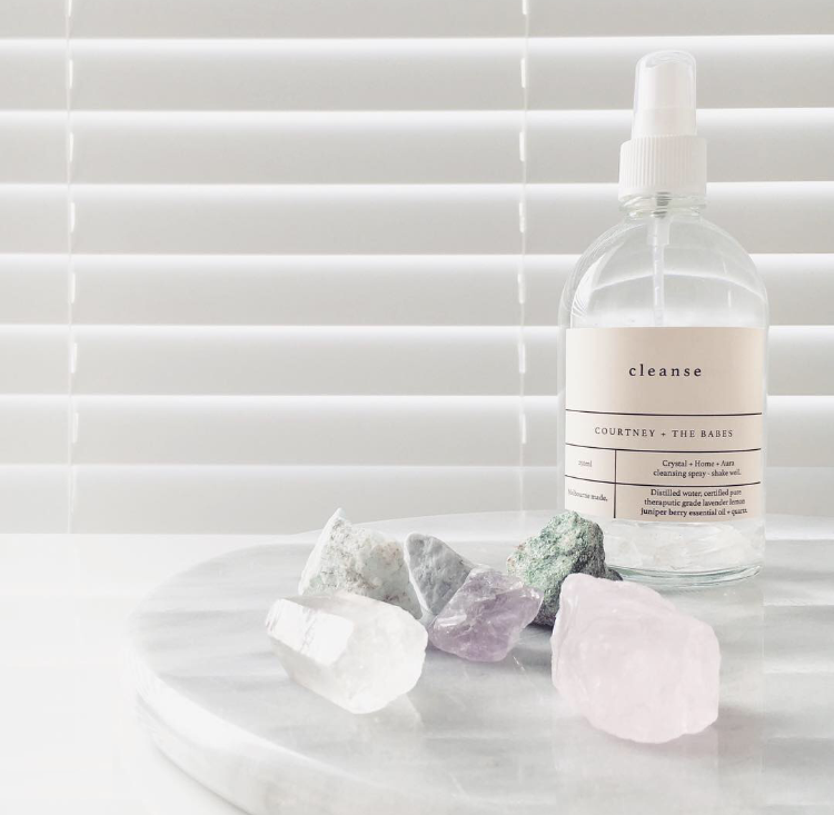 Crystals from Rock & Co. Cleanse from Courtney and The Babes.