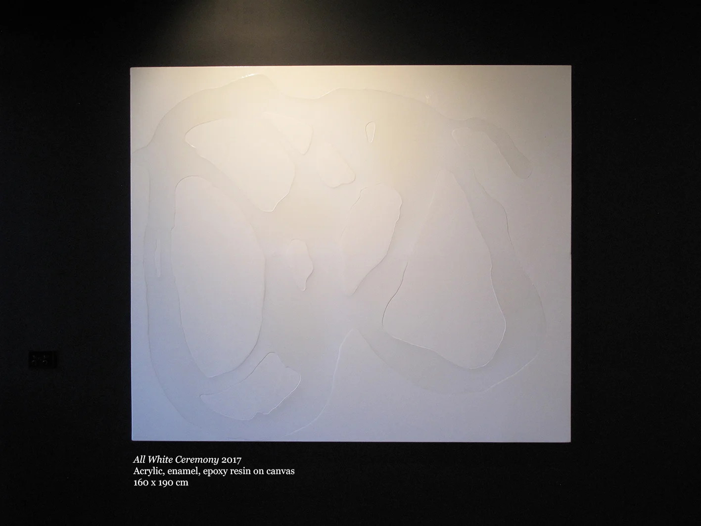 Created after an intense mind and soul transforming plant medicine based spiritual group ceremony, this series of work is a direct exploration of my journey within this neo-tribal experience. This gestural, figurative and minimal series is designed to bring the viewer into a mediative and contemplative state of mind. The fast speed at which the resin pour is executed results in an isolated mostly non-objective physical marking, in the immediacy of the paintings execution, a personal emotive event is recorded locked in time and space, transforming a metaphysical experience into a tangible object of communication interconnecting audience, artist and painting.