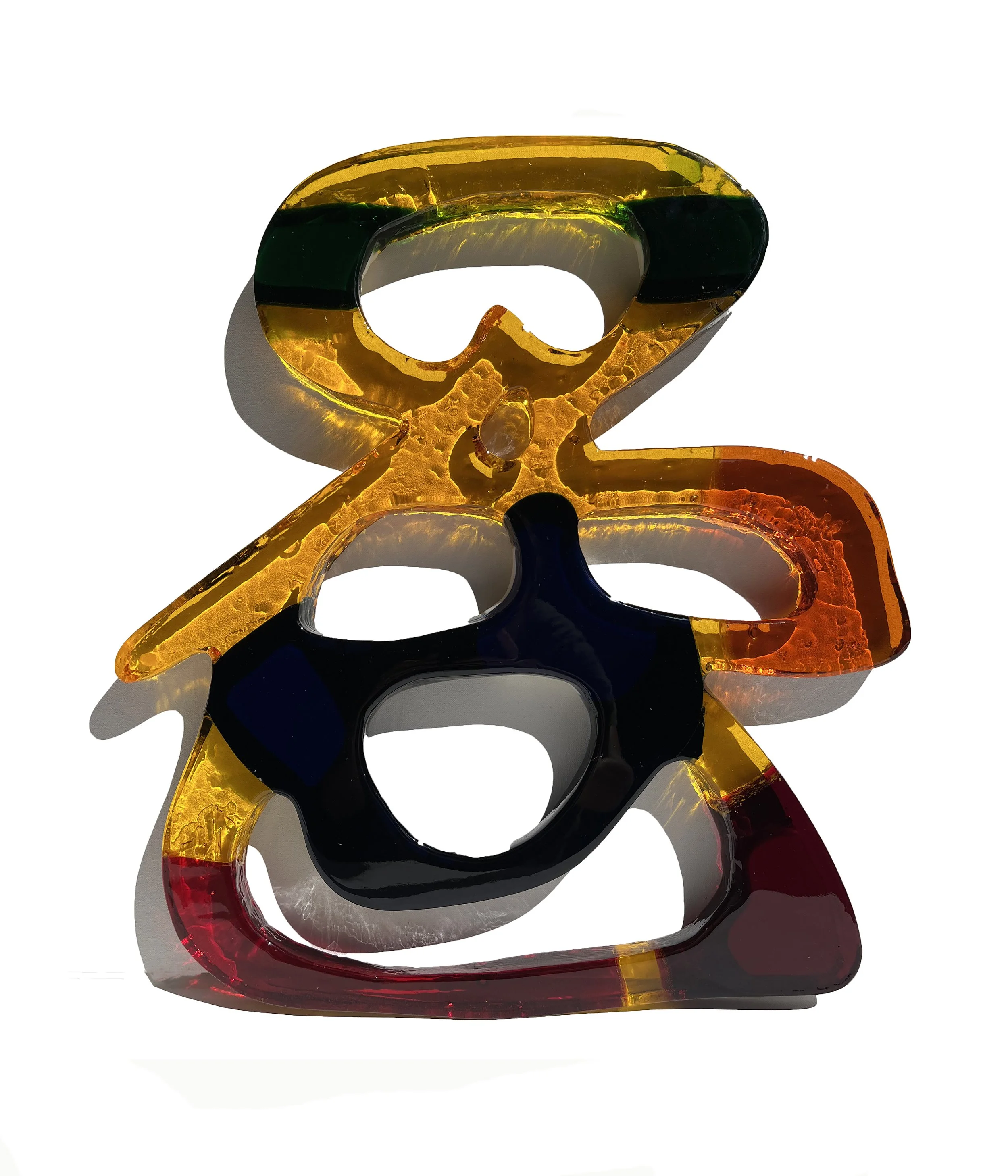 Transparent Glyph_Being 2024_Epoxy Deep Cast Resin and Pigment 58 x 52 x 3cm.jpeg