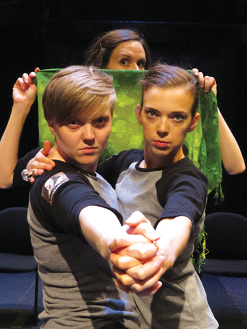 Left to right: Logan Davidson, Sabrina Thornton and Jenna Rossman. Photo by: Amanda Smit-Peters