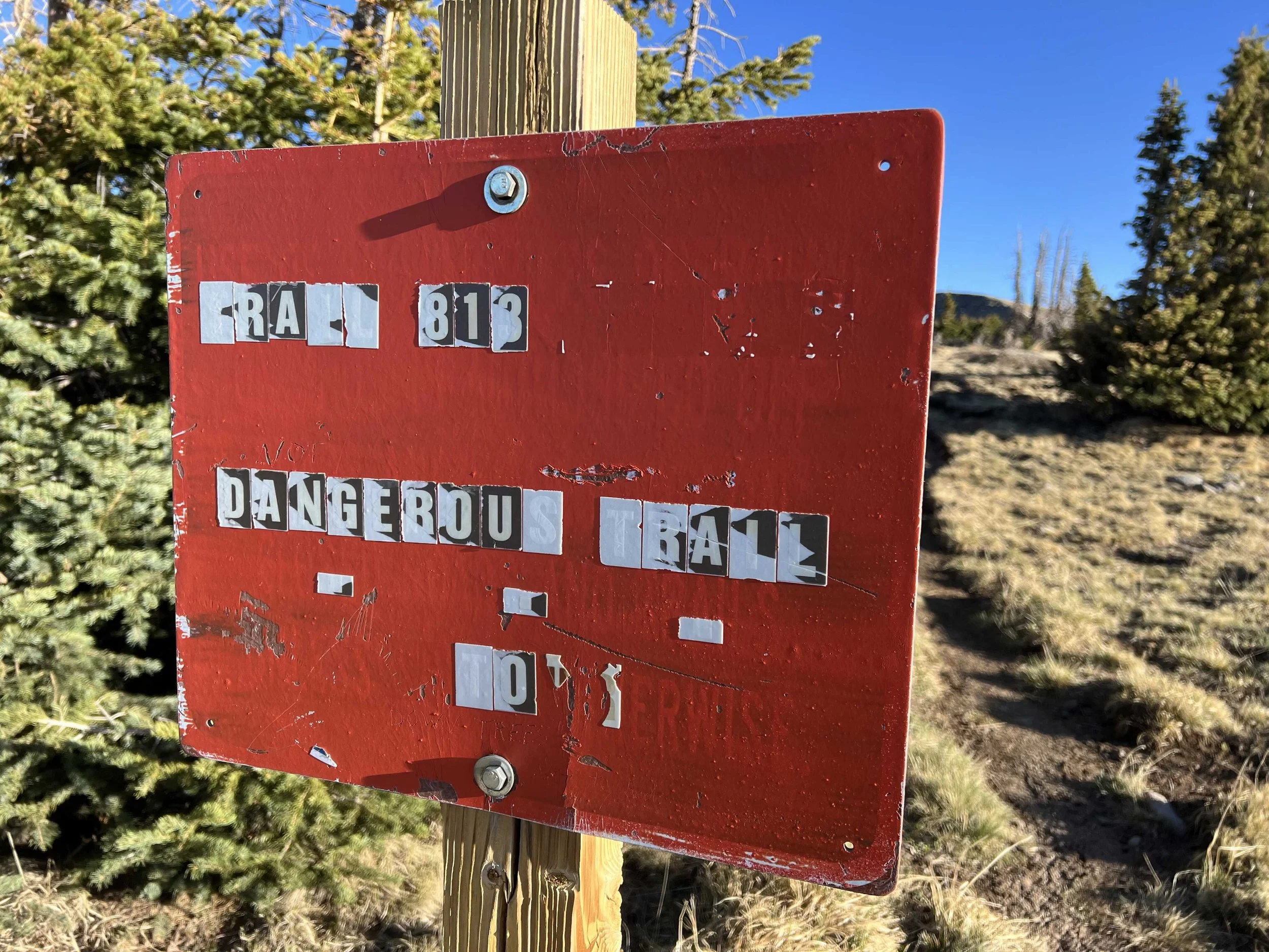  Dangerous Trail. Sounds about right 