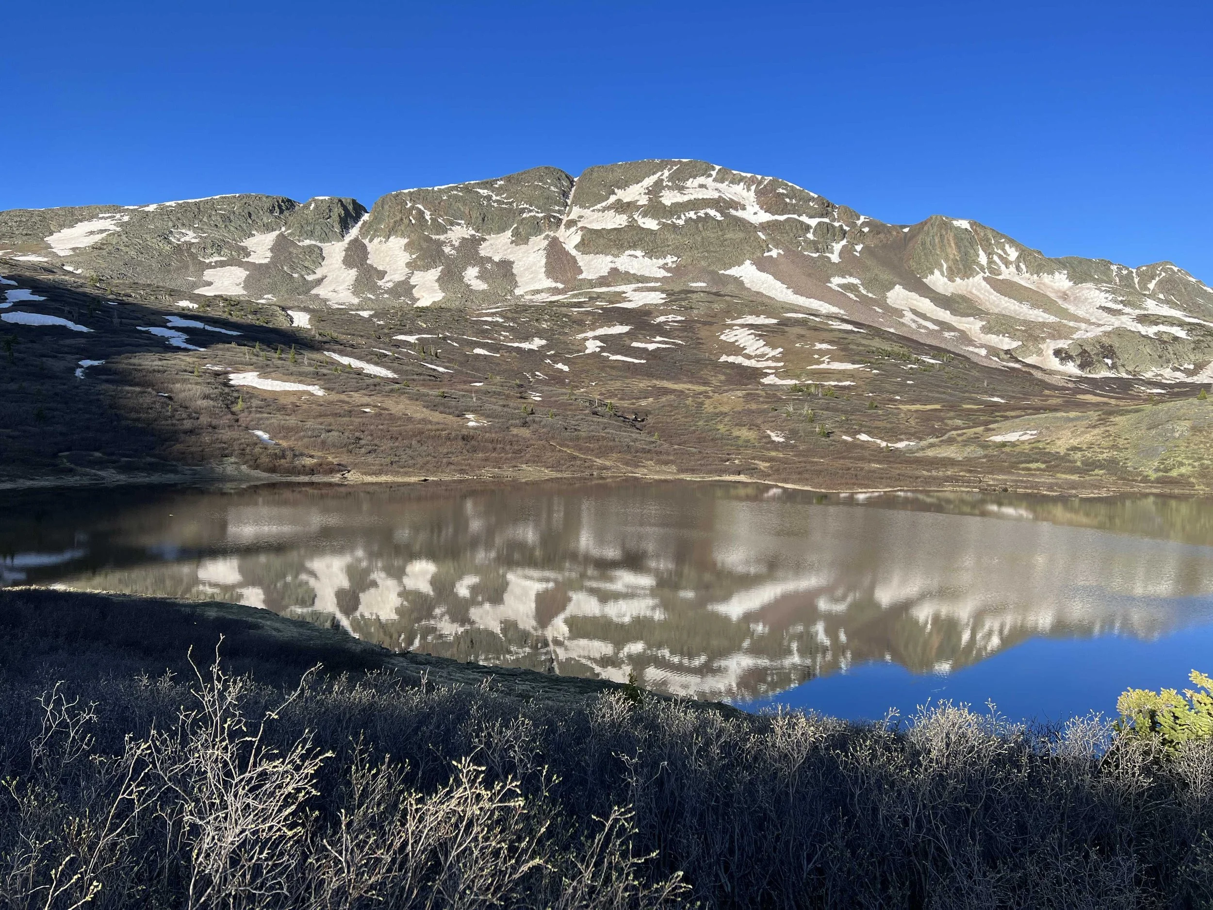  one last view from our campsite as the sun made it way over the mountain behind us 