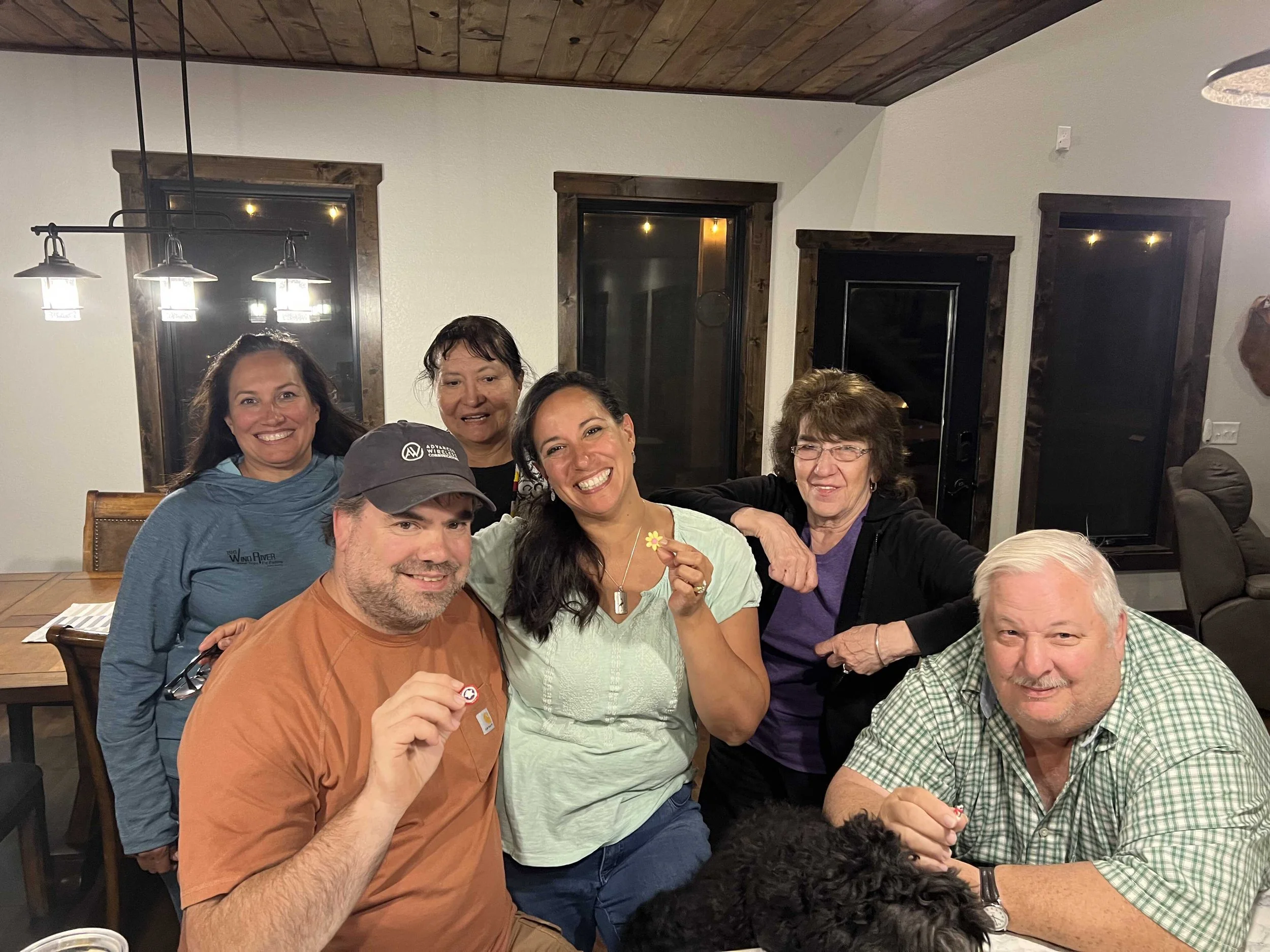  we let everyone choose a figure because everyone was awesome. Julie and Barb in the back, Rick, Trudie, Barb, and Rick 