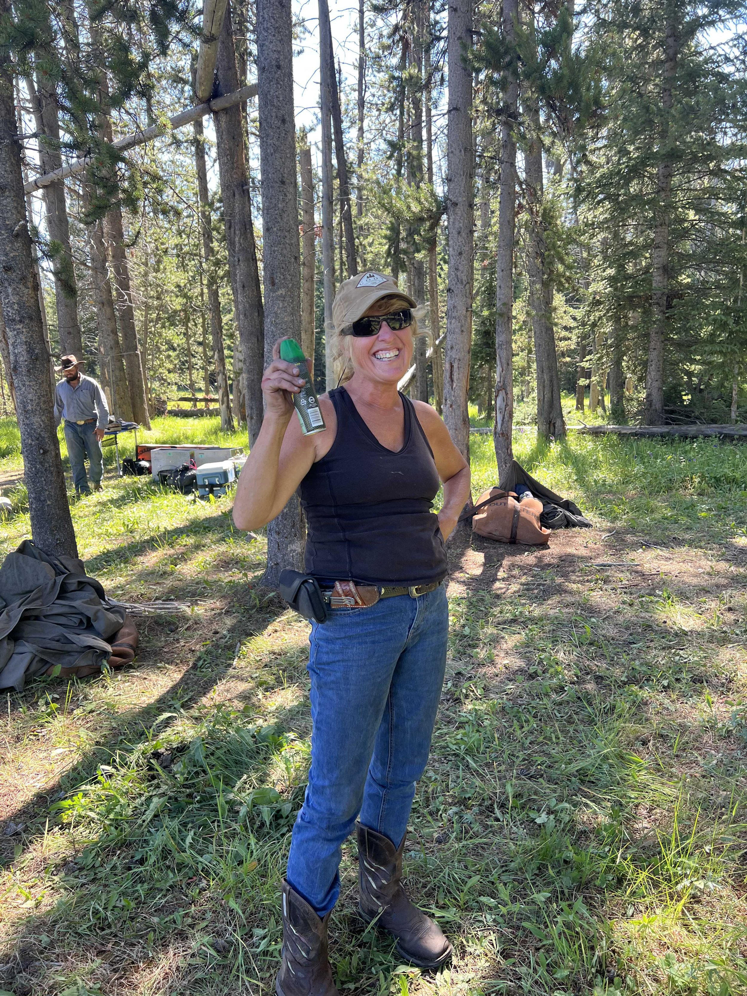  Tamara and her bug spray - it helped immensely 