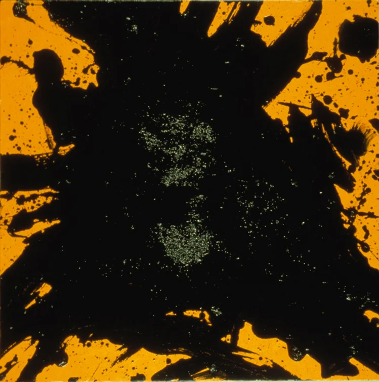 Black on Yellow #1 oil on canvas 1996
