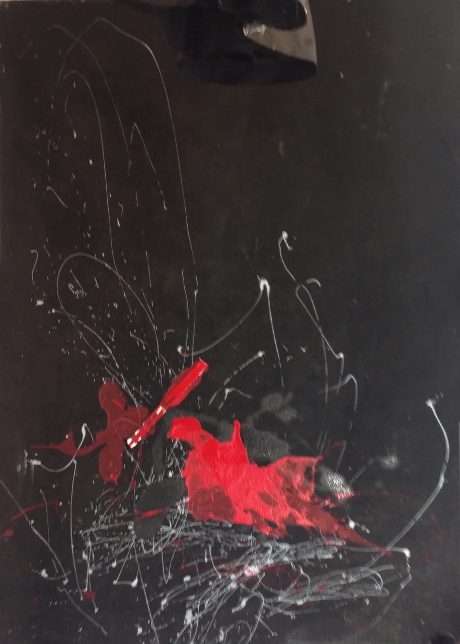 She Is Free 7x5ft enamel on carpet - performance ephemera
