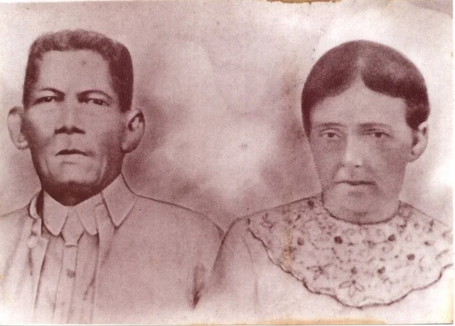 My great-great grand father & ship Captain Carlos Ga (Pilipino/Spanish) with his Welsh wife Anne.