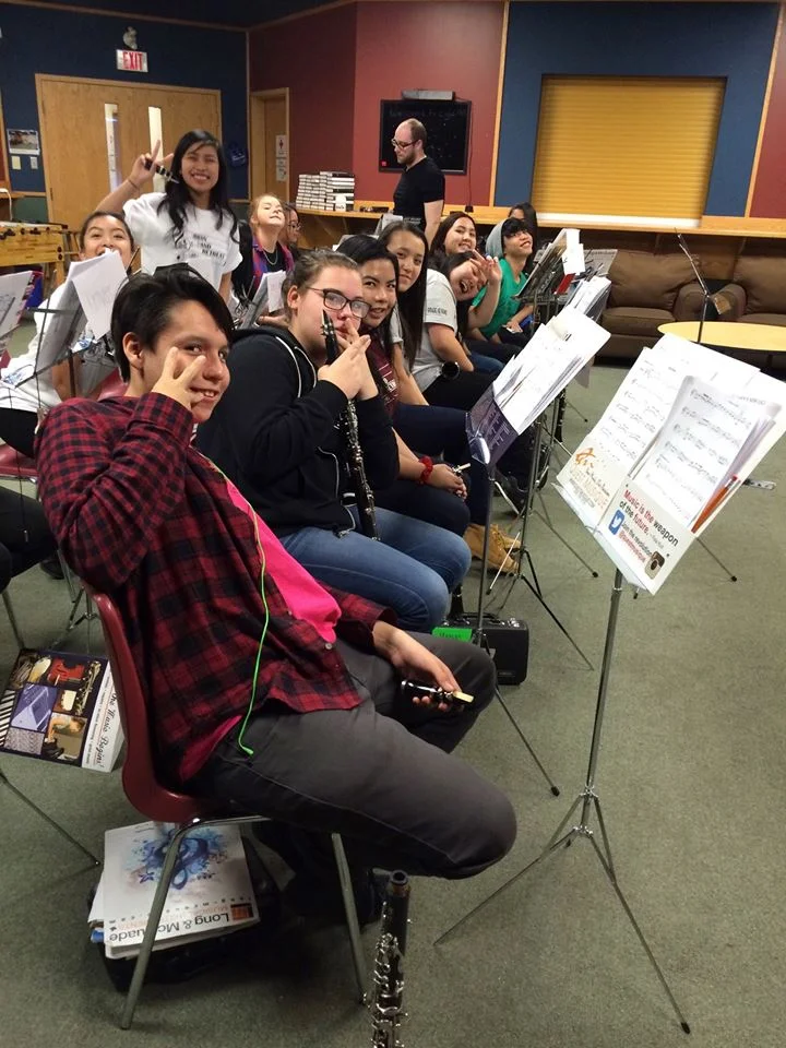 Grade 10 Urban Band Retreat 2015 We LOVE clarinets!!!! Thank you Chris Byman!! 