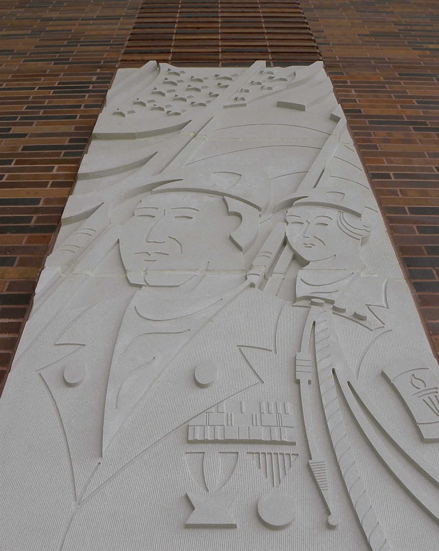   Leadership  Bas-relief cast stone 10’x 4’x 6” 