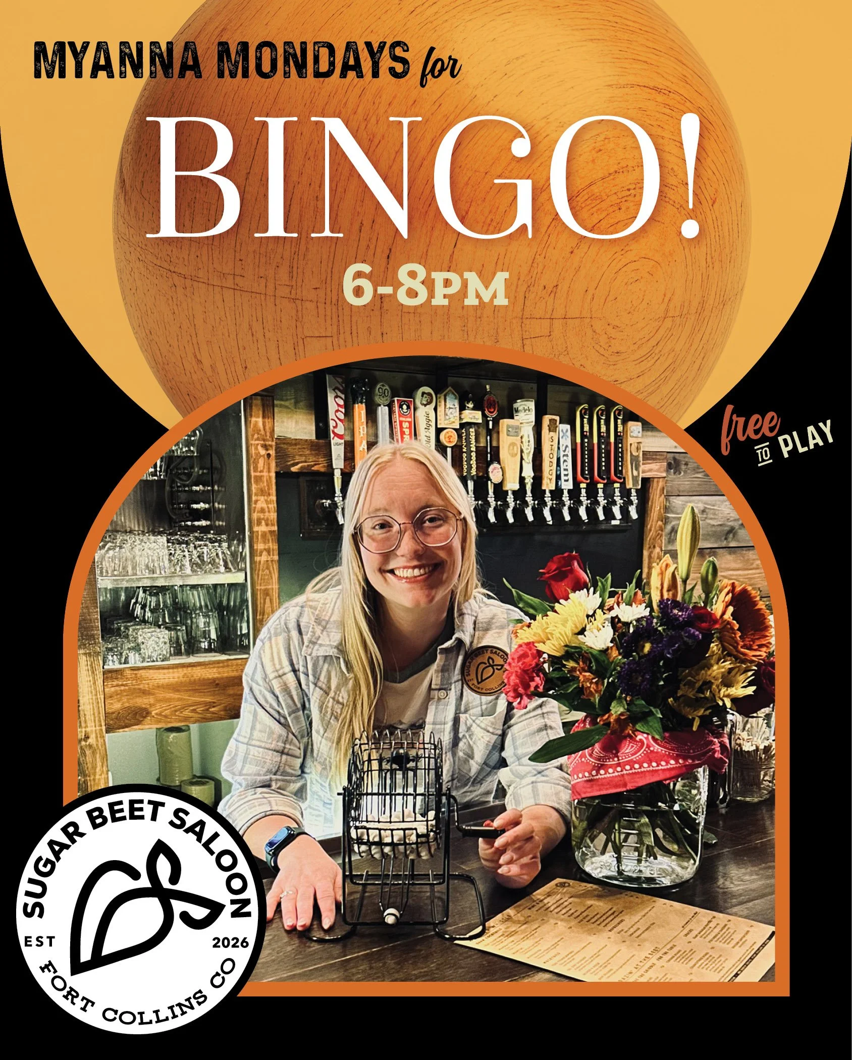BINGO AT THE BEET! Mondays with Myanna