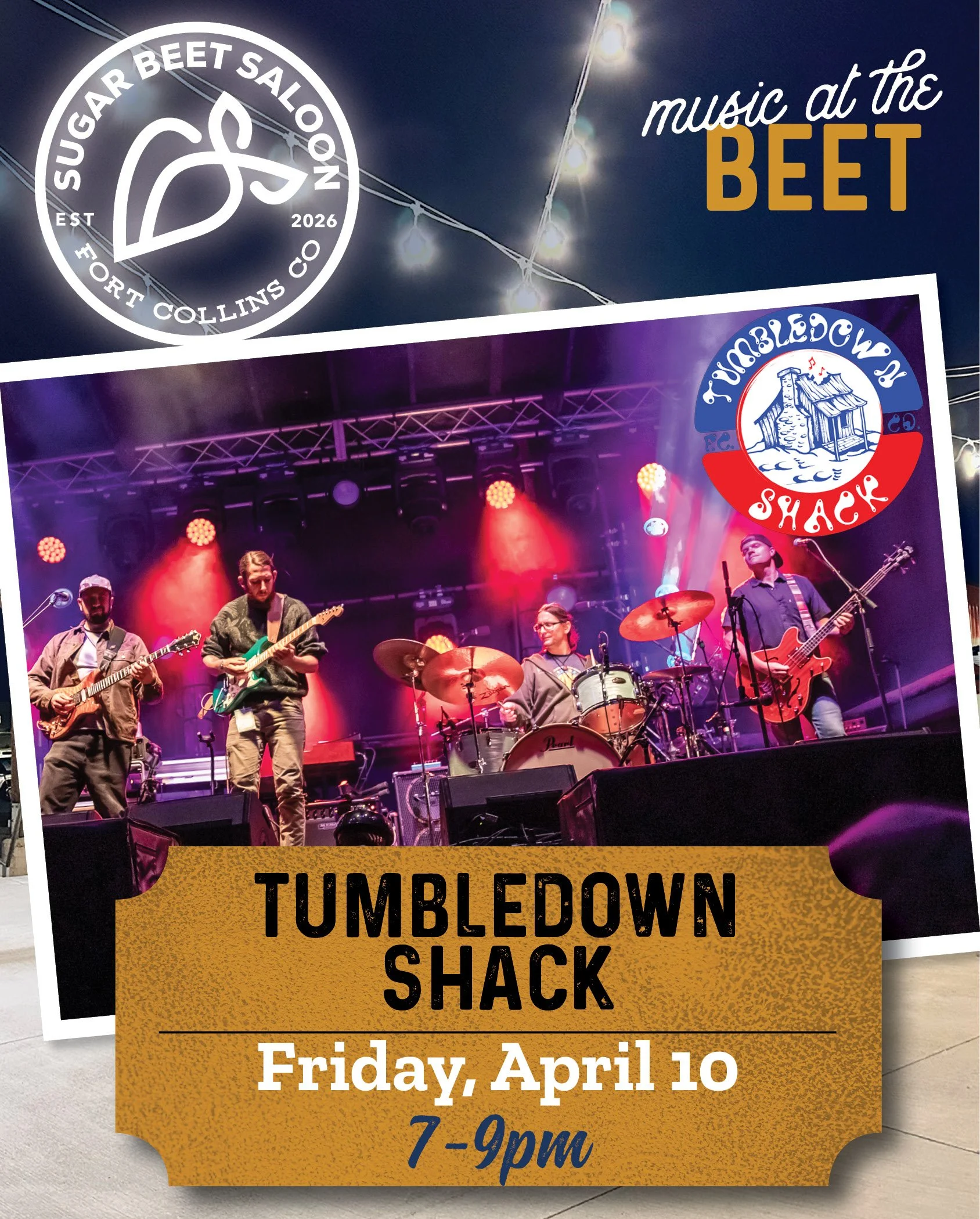 MUSIC AT THE BEET: Tumbledown Shack