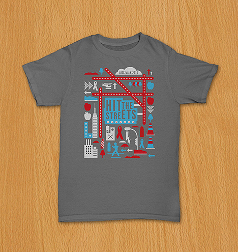 The Viacom Aids Walk t-shirt won Gold at The Broadcast Design Awards (BDA).