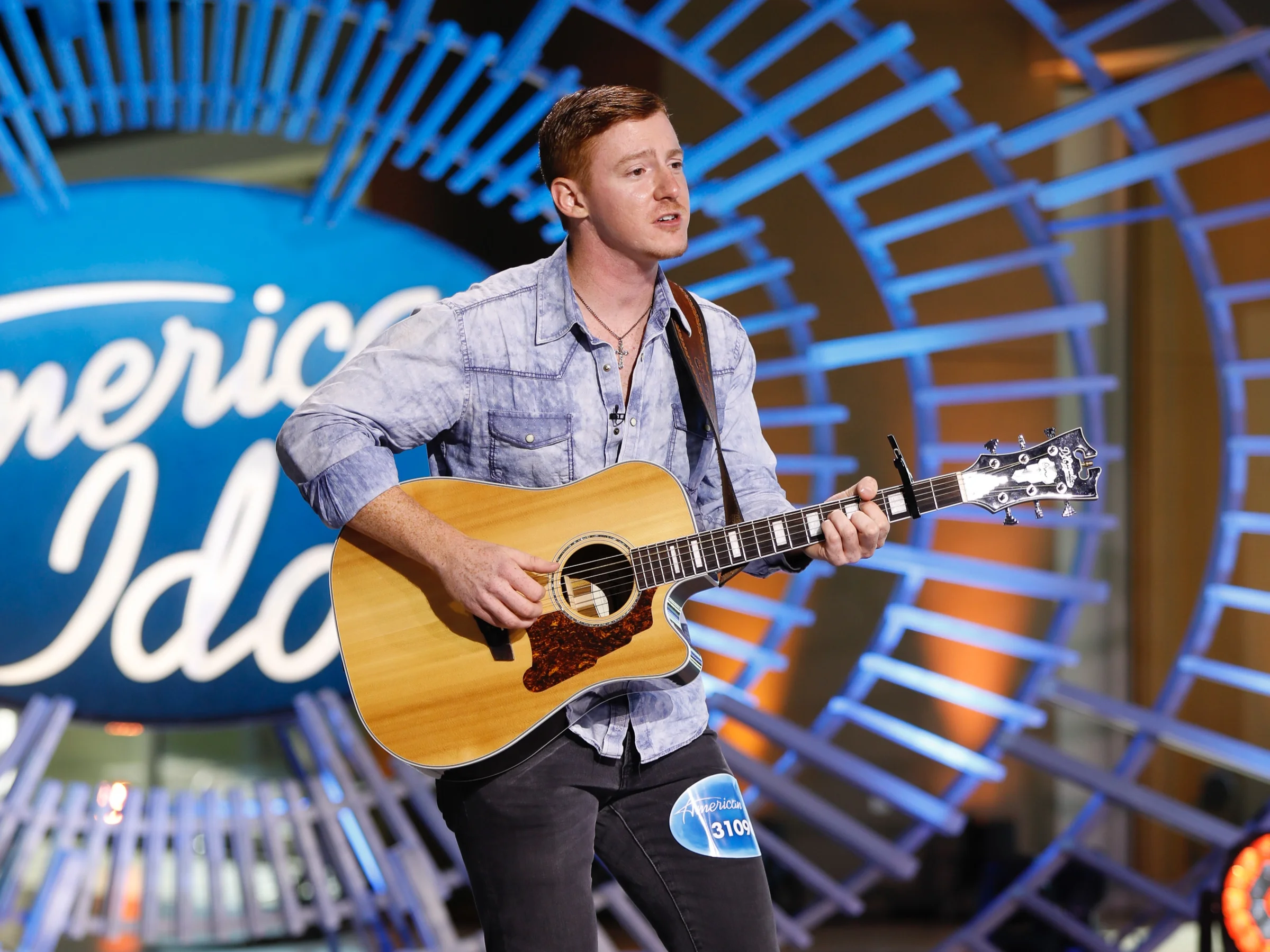 Clay at his audition in Coeur d'alene, ID