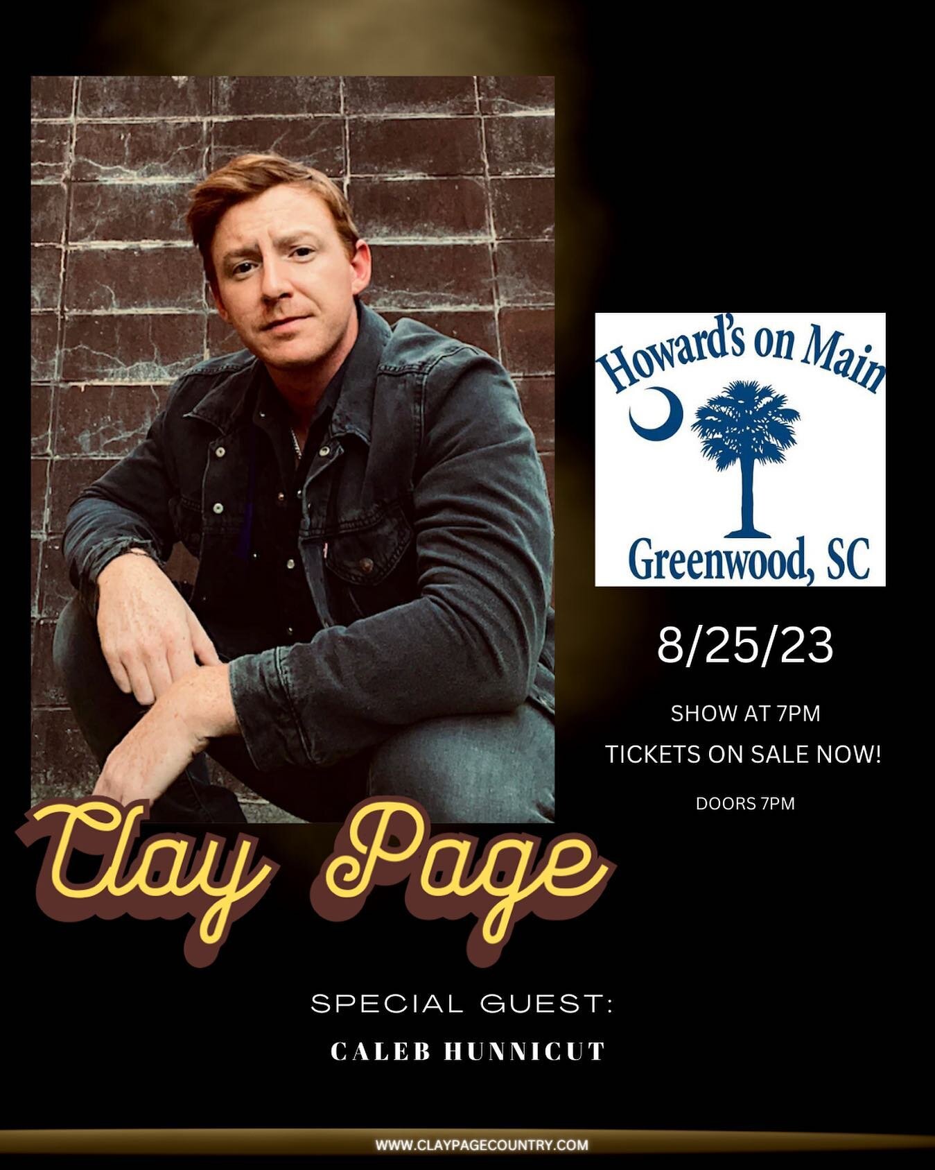 It&rsquo;s going down in uptown. See you 8/25 Greenwood! 🎙️⚡️Tickets available in my bio! 

#landeruniversity #greenwoodsc #countrymusic