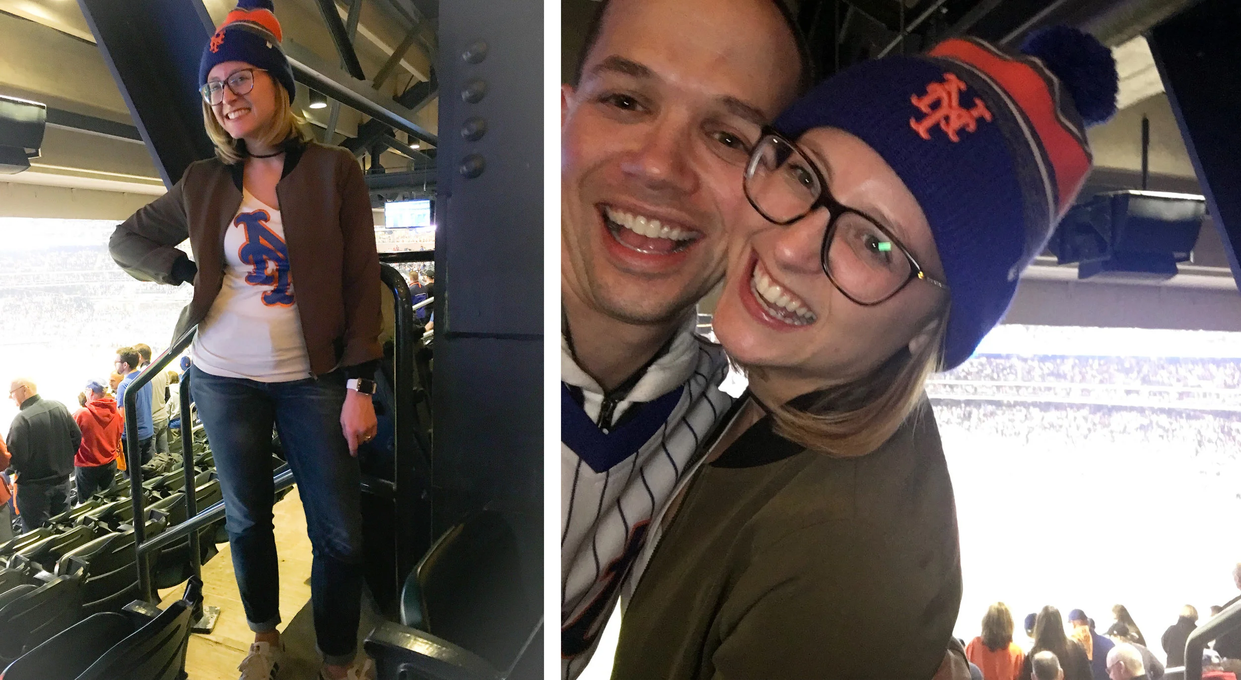 Sadly, the Mets did not win, but this jacket was the perfect top layer to my Mets ensemble.